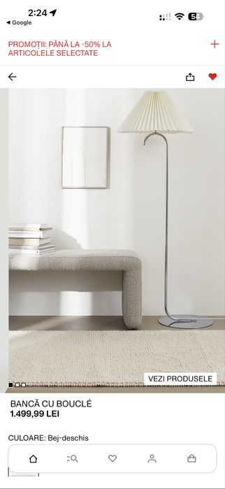 Bancheta H&M Home Boucle