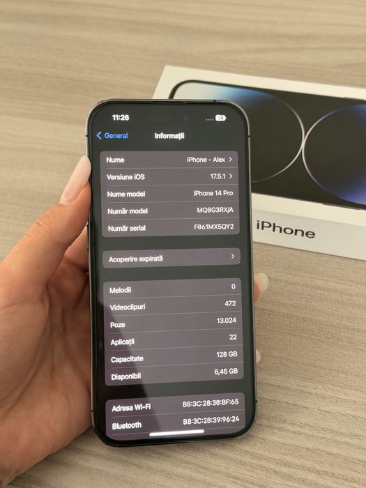 Vand Iphone 14 Pro 128 GB