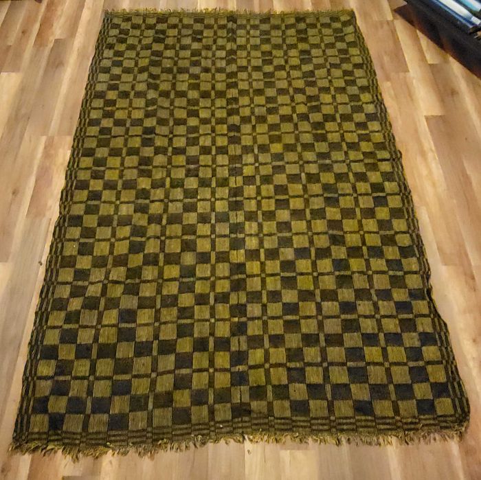 Традиционни, вълнени, финно тъкани на домашен стан пътека и килимче