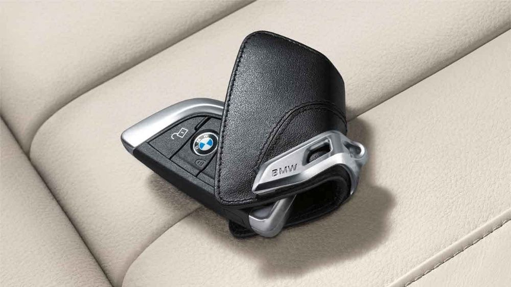 Husa cheie originala Bmw piele neagra