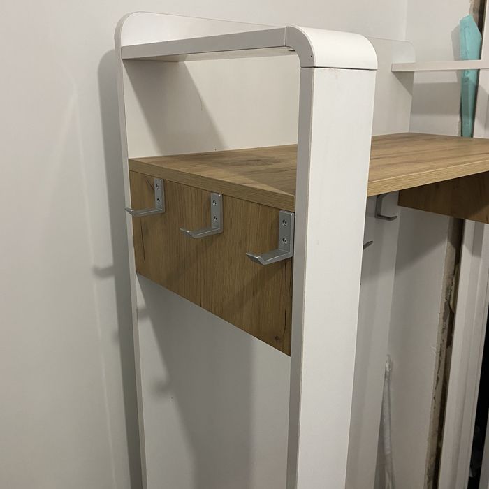 Портманто бял гланц