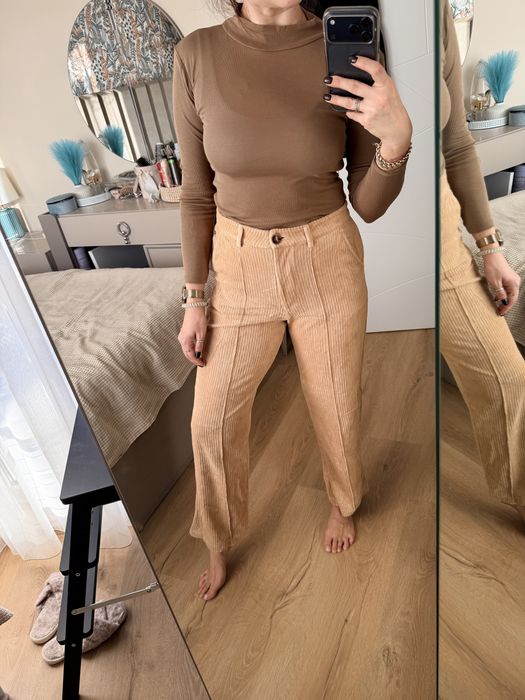 Кафяв панталон Zara XS