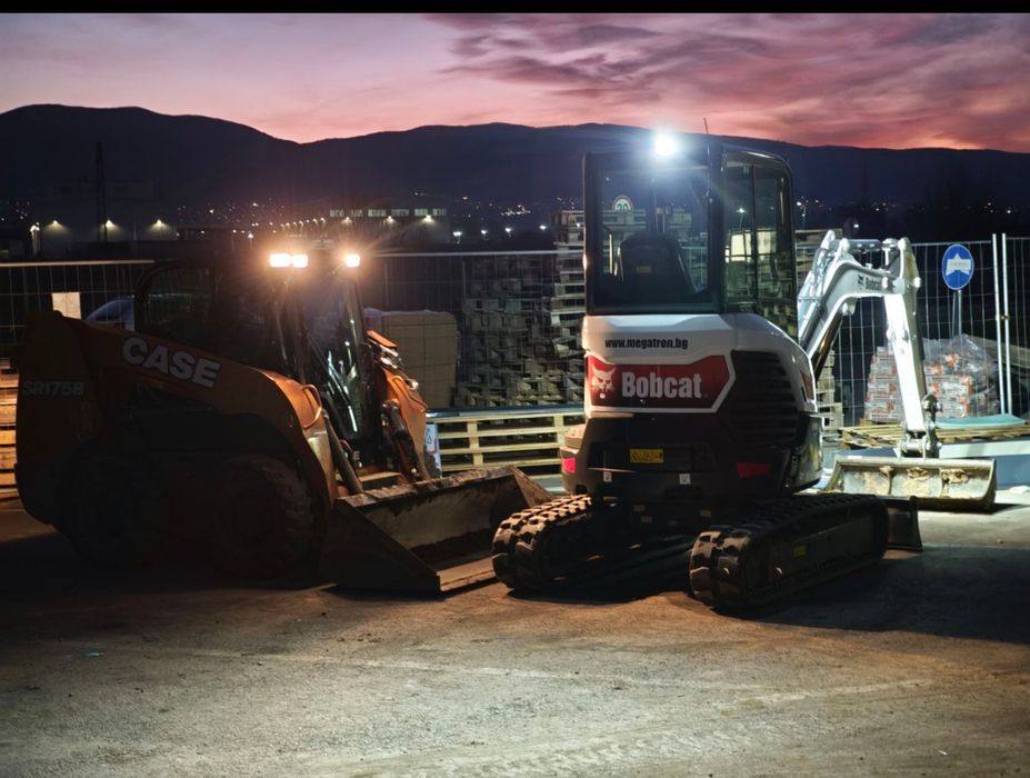 Услуги с мини багер Бобкат