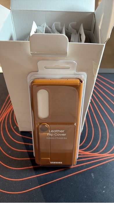 Husa originala Samsung Z Fold 3 din piele