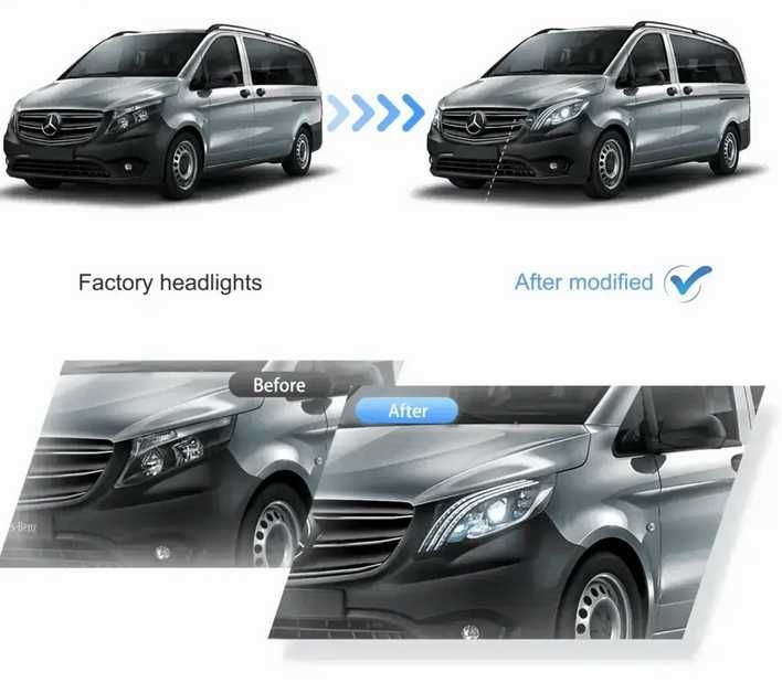 LED фарове Mercedes Vito447  2016-2013