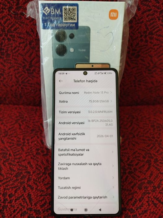 Redmi not 13 pro
