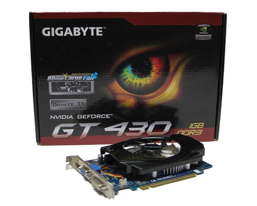 Видеокарта 1Gb Gigabyte NVIDIA GeForce GT430