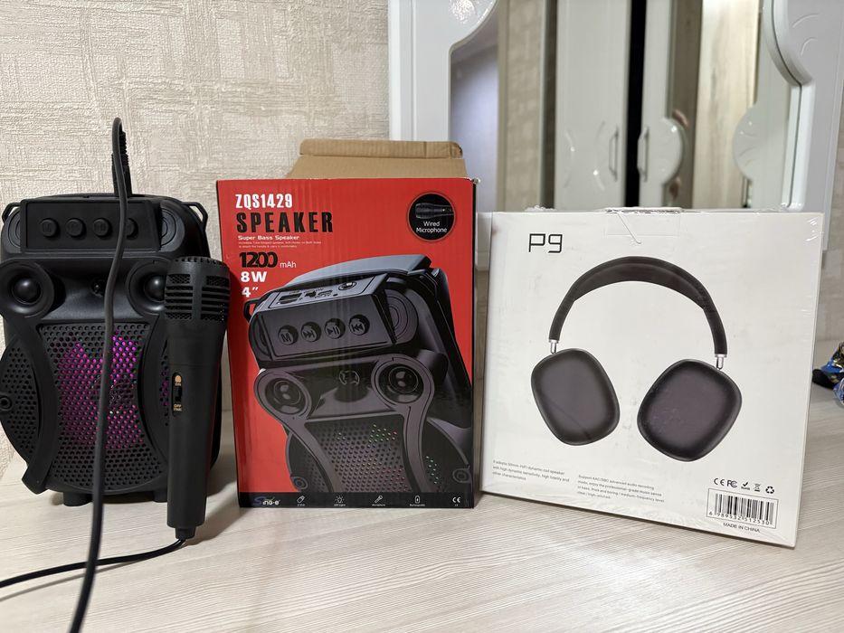 наушник p9 и колонка speaker