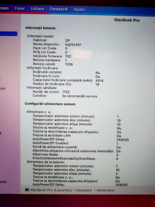 Macbook pro 15 2013 i7 16/512gb GeForce Amanet Crangasi Lazar 55336