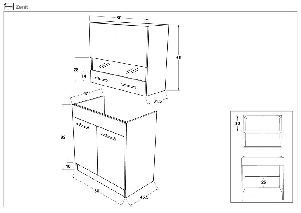 НОВА!Кухня “ЗЕНИТ”- Неразопаковани кашони