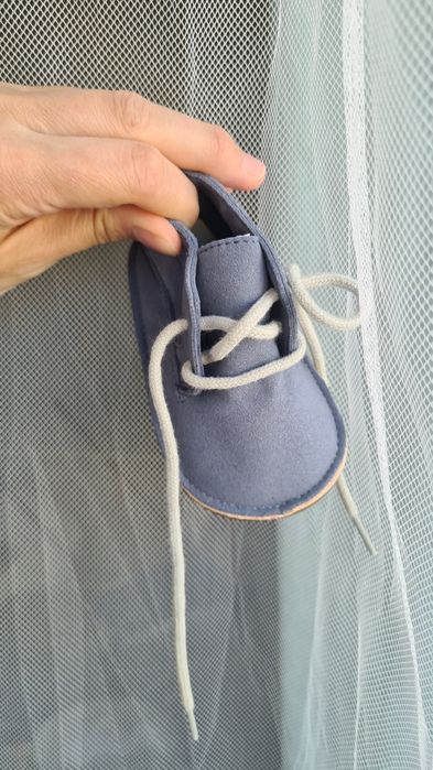 Papuci bebelusi Next din piele intoarsa albastru size 1 3-6 luni