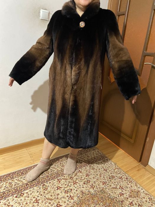 Шуба норковая цельная