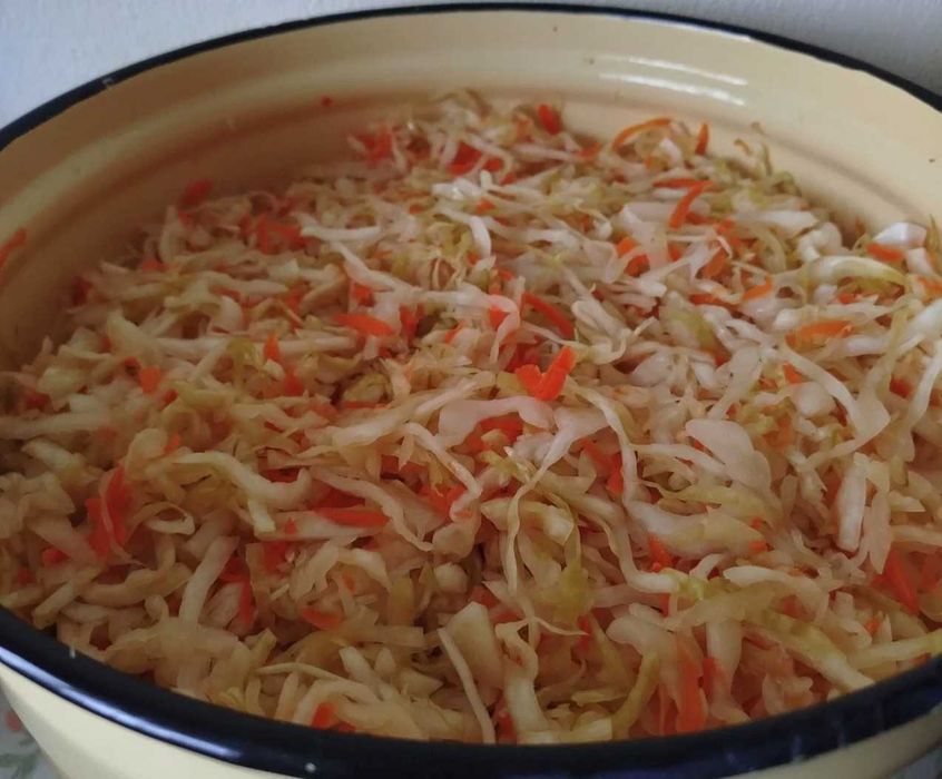 Квашеная капуста домашняя