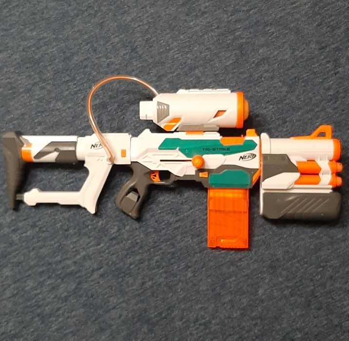 NERF Elite, Tri-Strike, Hyperfire, Distruptor,