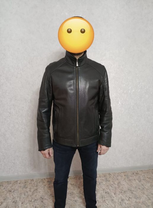 Кожаная мужская куртка