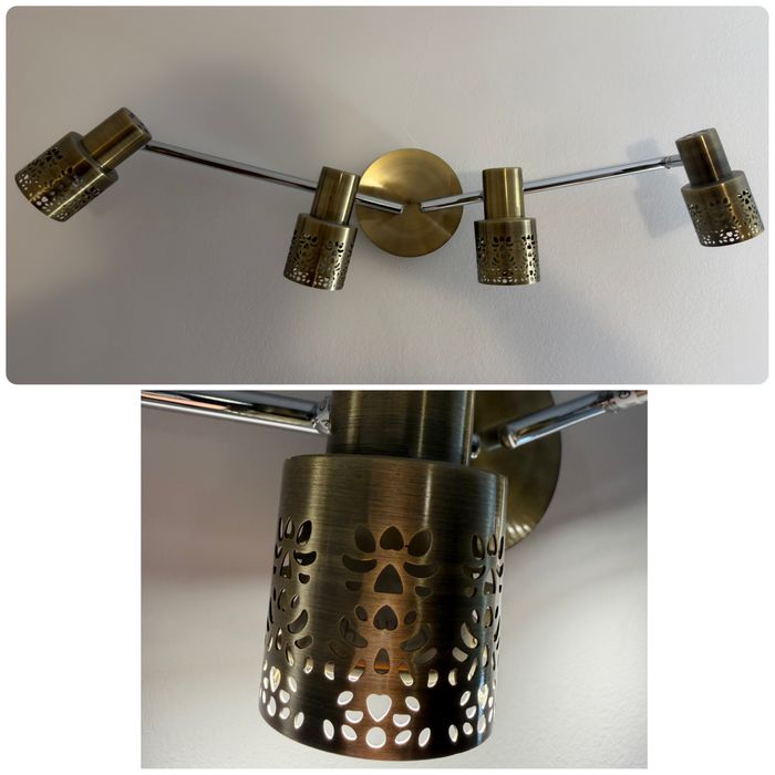 Lampa aplica spot cu 4 capete si brate reglabile