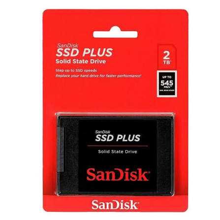 SSD SanDisk Plus 2 TB. SDSSDA-2T00-G26, SATA-III, 2.5"