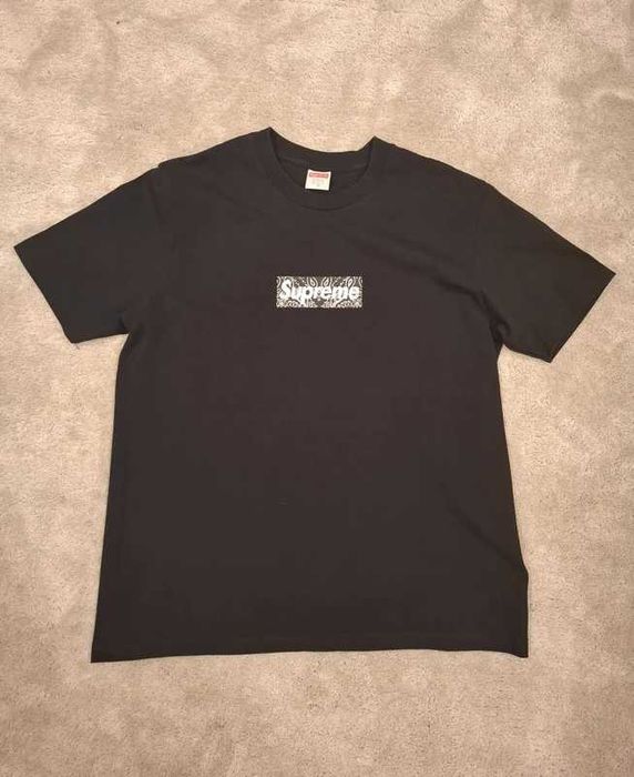Tricou Supreme FW19 cu bandană si logo