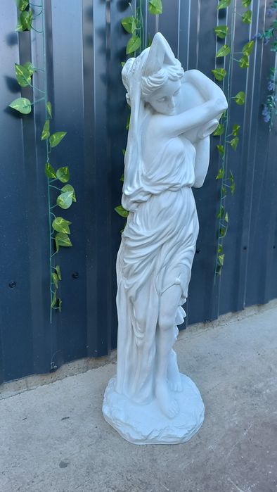 Statuie decorativă din marmură turnată – Femeie cu urcior – 72 cm (Interior / Exterior) - NOUĂ