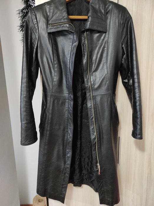 Естествена кожа палто