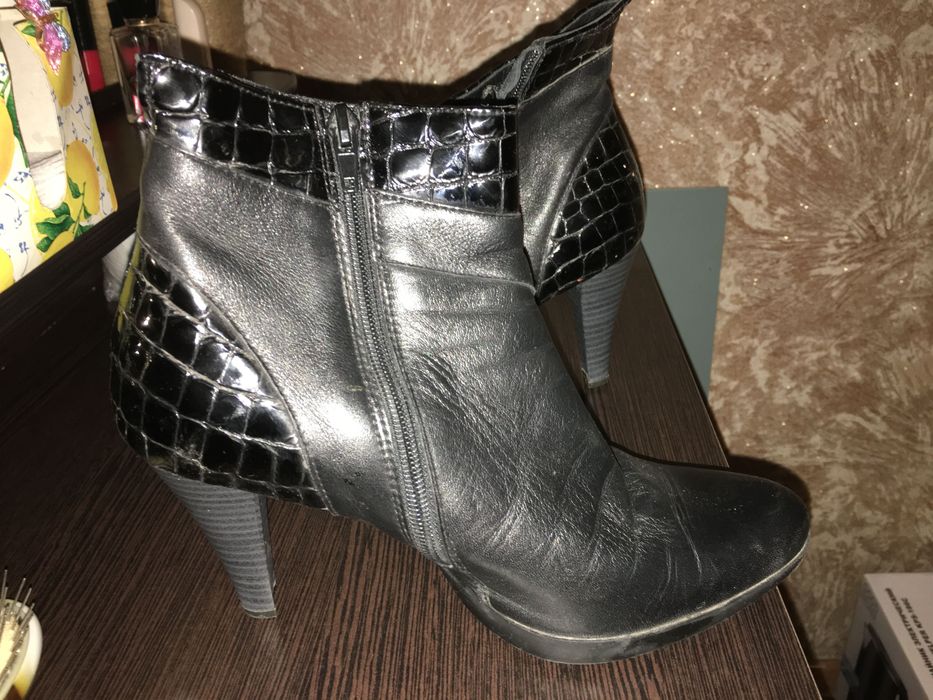 полусапожки кожаные