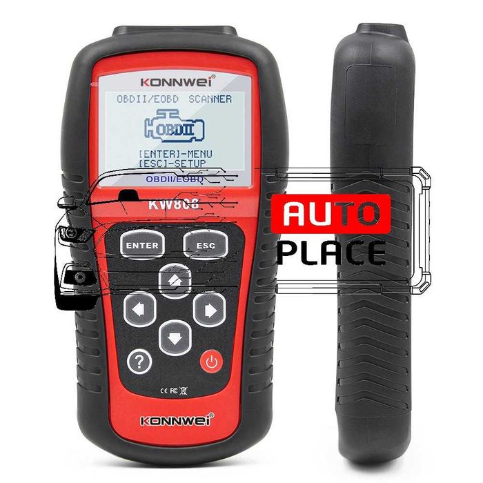 Konnwei KW808 OBD2 Diagnostic Универсална Автодиагностика