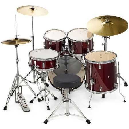 Set de tobe acustice Millenium Focus 18 Drum Bundle Red