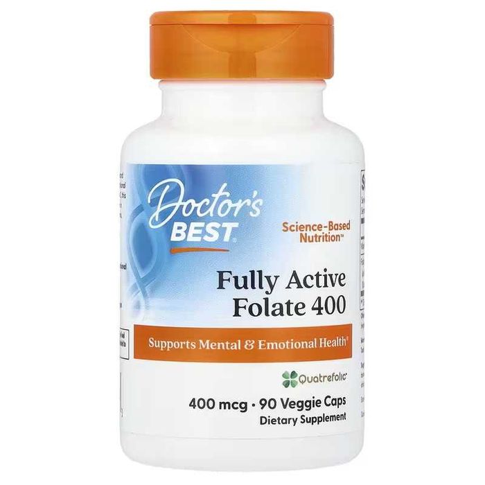 Doctor's Best Fully Active Folate фолат 800 и 400 мкг Doctors Best