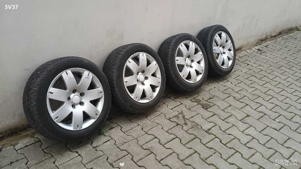 Гуми с джанти VW AUDI SKODA SEAT със зимни гуми 195/55/R16