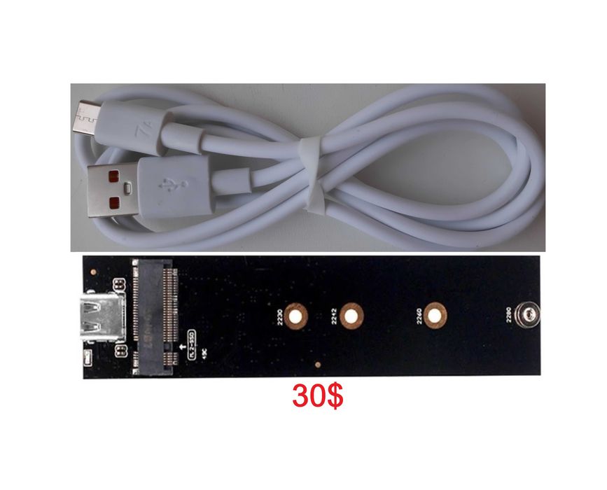 Адаптер PCI-Eх к M2/M.2 SATA SSD
