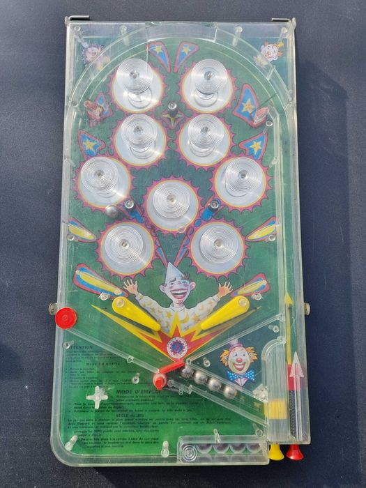 Ретро детска игра флипер France Jouets Flipper/Ding ball