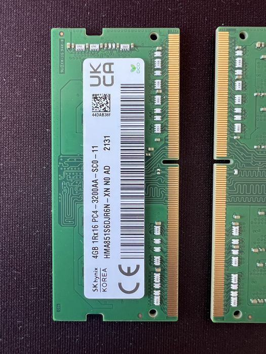 Memorie ram laptop 8 gb 2 x 4 gb SK hynix 3200mhz