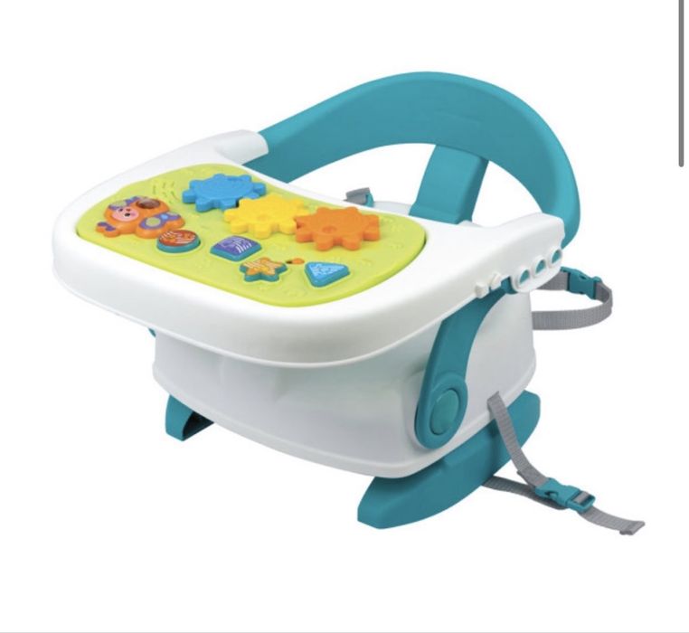 WINFUN 3 в 1 Музикален Стол с табла за храна и активен борд