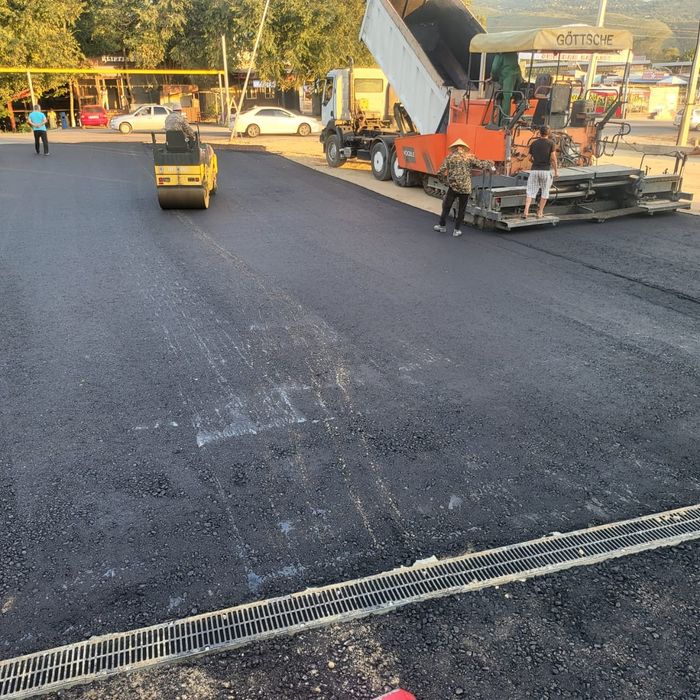 Асфальт Асфальтирование Укладка асфальта