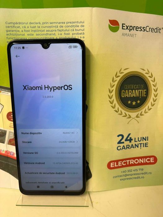 Telefon Xiaomi Redmi 14C 5G (B.61682-Tatarasi) Garantie 2 ani-350 lei