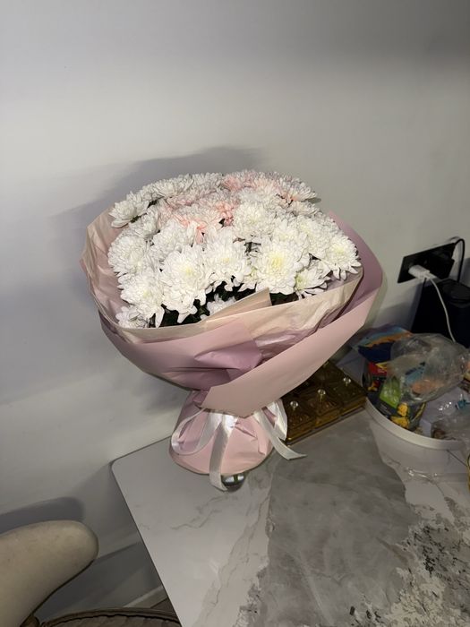 Букет цветов, хризантемы