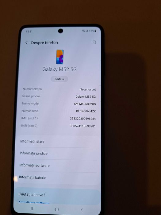 Telefon samsung M 52 5g