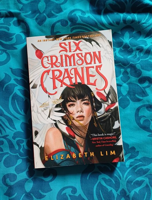 Carte Six crimson cranes