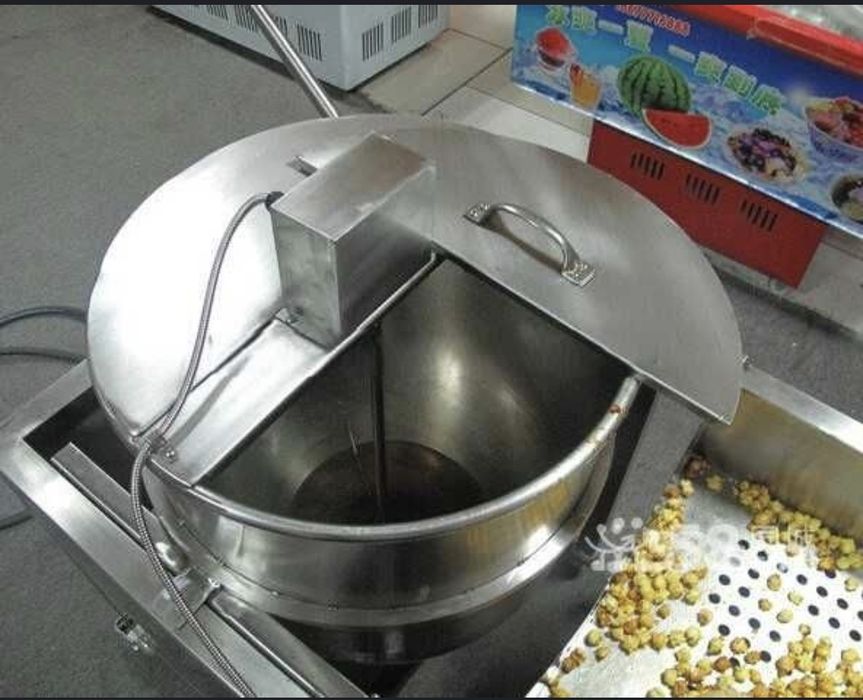 Линия за производство на ядки, пуканки и други  храни.