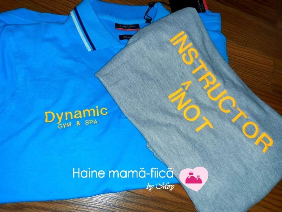 Tricou brodat cu logo/ mesaje
