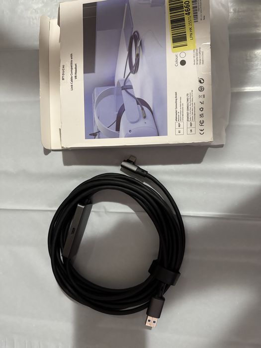 Cablu incarcare pe fir 5m,Casti VR Meta/Oculus Quest 3/2/Pro Pico 4
