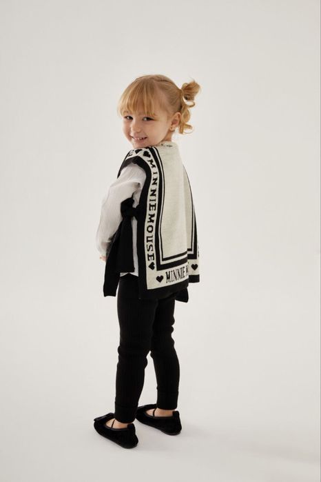 Детски комплект Minnie – пончо + рипсен клин