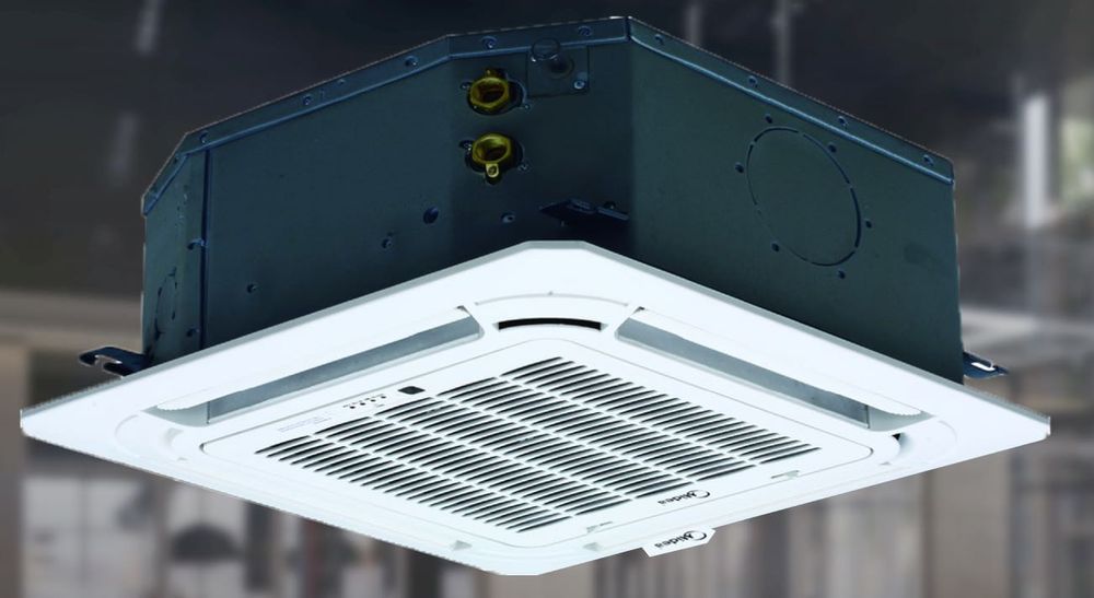 Кассетный фанкойл 2Х ТРУБНЫЙ  четырёх поточный Midea MKD-300