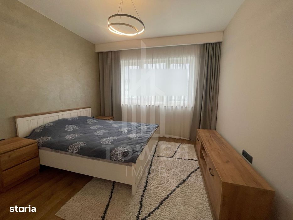 Apartament 2 camere decomandat,et 1-55mp,mobilat,6mp balcon,zona Brana