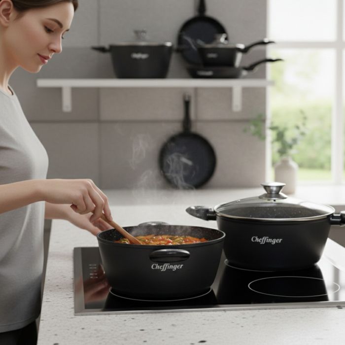 Комплект съдове за готвене Cheffinger от 10 части