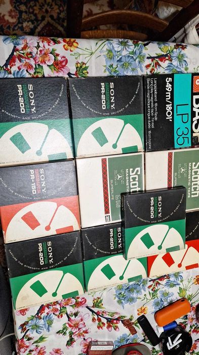 Lot 10 benzi magnetofon Sony ,Scotch,Basf