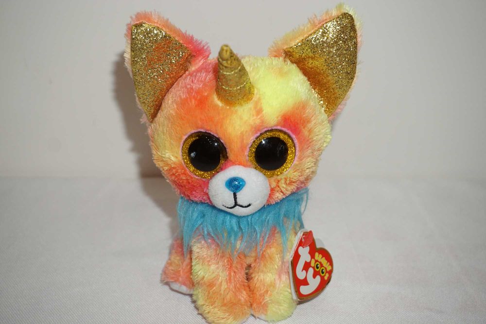 Лот от 4 Плюшени Играчки Beanie Boo's Yips Bloomy Stripes and Kale