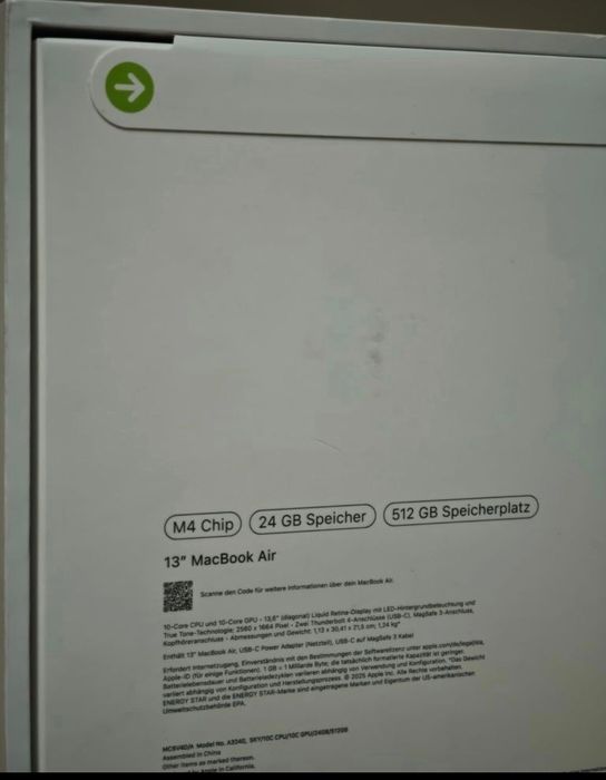 MacBook Air M4 24 Ram 512 ssd