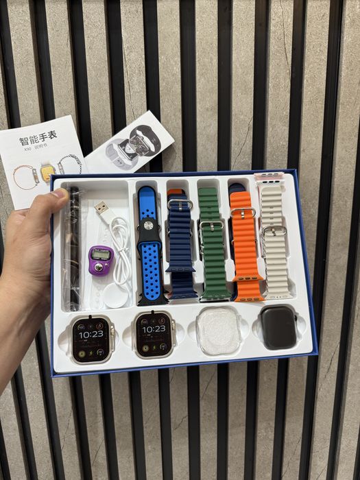 Подарки для мужчин смарт часы комплект набор