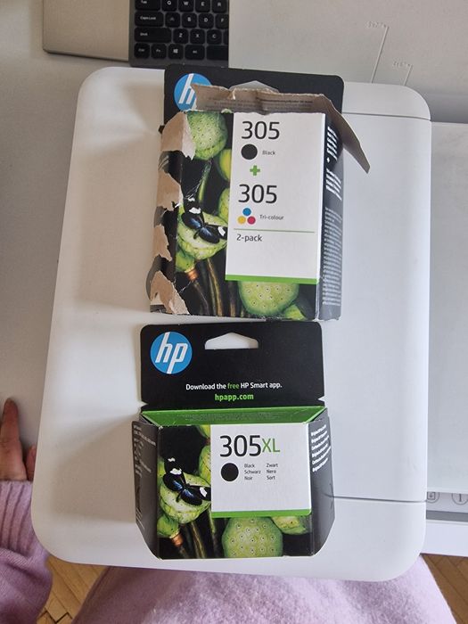 Imprimanta multifunctional HP color A4 - 4120e + cartus alb-negru si c